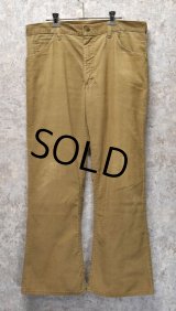 【USA製】【Lee】【リー】【ブーツカット】【ライトブラウン】【コーデュロイパンツ】【ｗ36】 