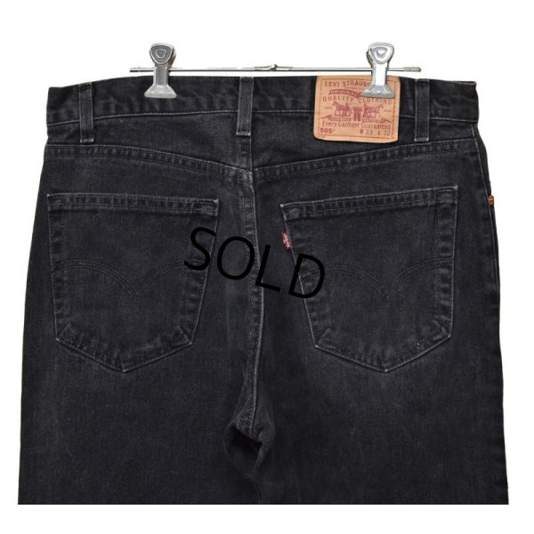 画像5: 【USA製】【ビンテージ】【LEVI'S】【リーバイス505】505【黒】【デニムパンツ】ブラックデニム【33x32】