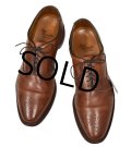 【USA製】【アレンエドモンズ】【Allen Edmonds】weybridge【ブラウン】【プレーントゥ】【メダリオン】【内羽】【9D】【27cm程度】 