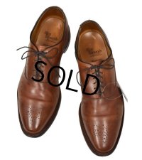 【USA製】【アレンエドモンズ】【Allen Edmonds】weybridge【ブラウン】【プレーントゥ】【メダリオン】【内羽】【9D】【27cm程度】 
