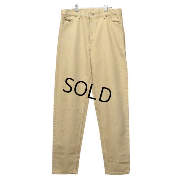 画像3: USA製【ビンテージ】【LEVI'S】【リーバイス】【550】【ベージュ】リラックスフィット テーパードレッグ【デニムパンツ】【36x34】