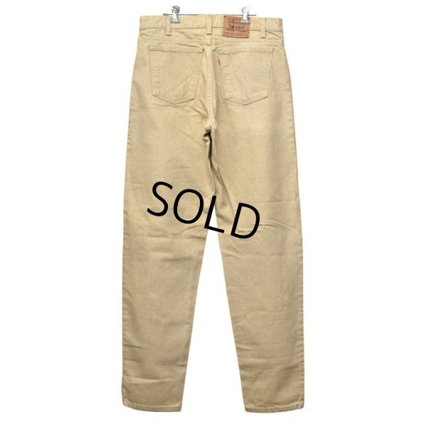 画像4: USA製【ビンテージ】【LEVI'S】【リーバイス】【550】【ベージュ】リラックスフィット テーパードレッグ【デニムパンツ】【36x34】
