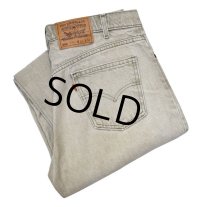 USA製【ビンテージ】【LEVI'S】【リーバイス】【５５０】【550】【ベージュグレー】【デニムパンツ】【34x34】 