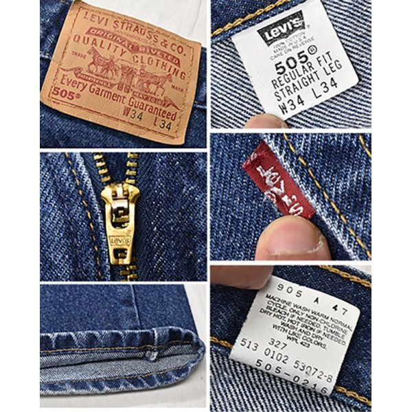 画像3: 【USA製】【ビンテージ】【LEVI'S】【リーバイス505】505【デニムパンツ】【34ｘ34】 