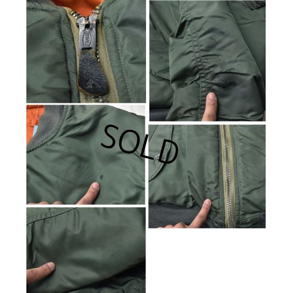 画像3: 【70's】【ビンテージ】【米軍実物】【USAF】【ALPHA INDUSTRIES】アルファ製【MA-1】【8279E】【サイズM】  