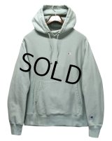 【Champion】【チャンピオン】【リバースウィーブ】【ミントブルー】【無地】【パーカー】【サイズＭ】 