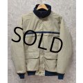 80's~【USA製】【ビンテージ】【ウールリッチ】woolrich【紺×クリーム】【中綿入りジャケット】ブルゾン【サイズM】 