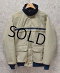 80's~【USA製】【ビンテージ】【ウールリッチ】woolrich【紺×クリーム】【中綿入りジャケット】ブルゾン【サイズM】 