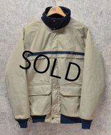 80's~【USA製】【ビンテージ】【ウールリッチ】woolrich【紺×クリーム】【中綿入りジャケット】ブルゾン【サイズM】 