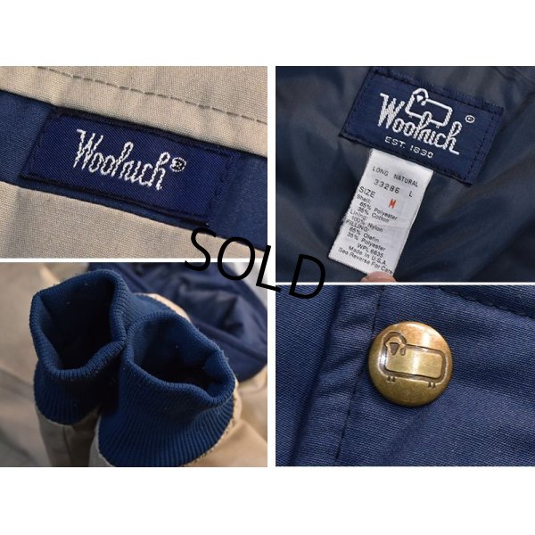画像2: 80's~【USA製】【ビンテージ】【ウールリッチ】woolrich【紺×クリーム】【中綿入りジャケット】ブルゾン【サイズM】 
