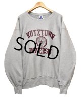 【ビンテージ】【Champion】【チャンピオン】【グレー】【リバースウィーブ】KUTZTOWN UNIVERSITY【カレッジスウェット】【サイズXXL】