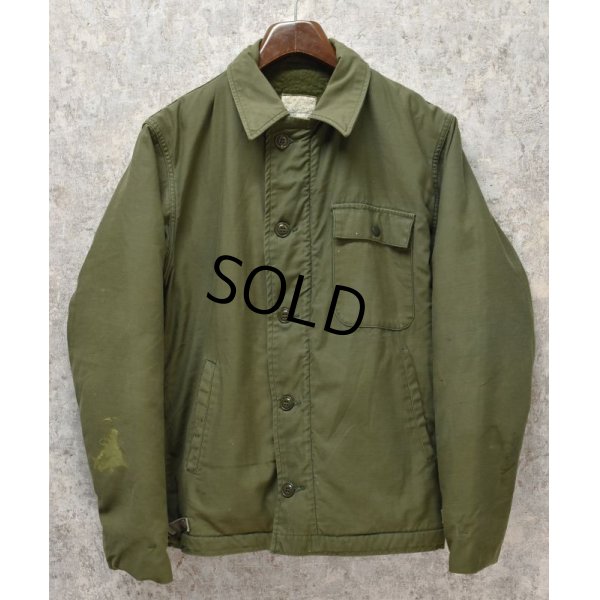 画像3: 80's【ビンテージ】【米軍実物】U.S.NAVY【バックステンシル入り】【A-2】【デッキジャケット】【サイズＭ】 