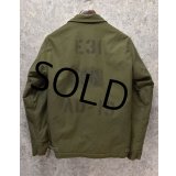 80's【ビンテージ】【米軍実物】U.S.NAVY【バックステンシル入り】【A-2】【デッキジャケット】【サイズＭ】 