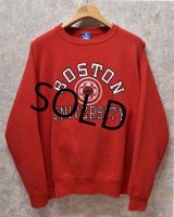 【USA製】ビンテージ【チャンピオン】【Champion】【前Ｖ】【赤】【ボストン大学】【Boston University】【カレッジスウェット】【サイズXL】 