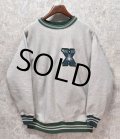 90’s【USA製】ビンテージ【チャンピオン】【Champion】【リバースウィーブ】【グレーｘ緑】リブライン【スウェット】【サイズXL】 