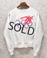90's【USA製】【ビンテージ】【フルーツオブザルーム】【92′s MEN’S OLYMPIC MARATHON TRAILS]】【スウェット】【サイズM】 