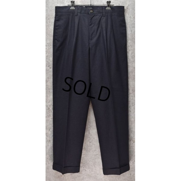 画像3: 【DOCKERS】ドッカーズ【紺】ハウンドトゥースチェック【2タックスラックス】【34ｘ30】 