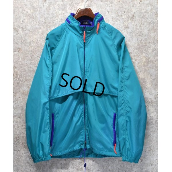 画像1: 【ビンテージ】【WOOLRICH】【ウールリッチ】【エメラルドグリーン×紫】【蛍光オレンジ】 【ナイロンジャケット】【サイズXL】 