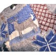 画像4: ビンテージ【ORVIS】オービス【ニット】【セーター】【ライトグレー】【雪と動物プリント】【サイズXL】<br> (4)
