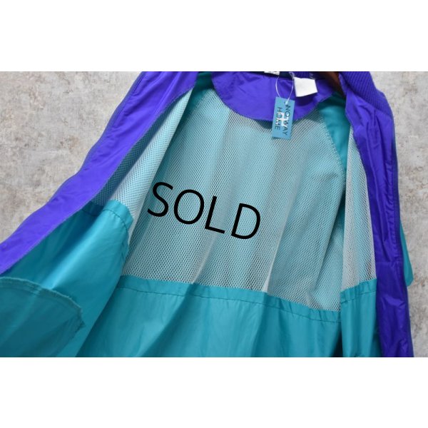 画像5: 【ビンテージ】【WOOLRICH】【ウールリッチ】【エメラルドグリーン×紫】【蛍光オレンジ】 【ナイロンジャケット】【サイズXL】