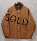 【程度良好】【８０年代】USA製【ビンテージ】【Carhartt】【カーハート】【ライトブラウン】【ブランケット裏地付き】【ダック地ジャケット】【サイズ ４８】 