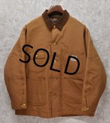 【程度良好】【８０年代】USA製【ビンテージ】【Carhartt】【カーハート】【ライトブラウン】【ブランケット裏地付き】【ダック地ジャケット】【サイズ ４８】 