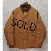 【程度良好】【８０年代】USA製【ビンテージ】【Carhartt】【カーハート】【ライトブラウン】【ブランケット裏地付き】【ダック地ジャケット】【サイズ ４８】 