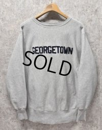 90’ｓ【USA製】ビンテージ【Champion】【チャンピオン】【リバースウィーブ】【Georgetown】【グレー】【スウェット】【サイズL】