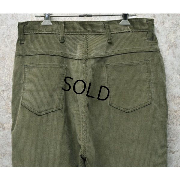 画像6: ~80's【ビンテージ】【SEARS】シアーズ【オリーブグリーン】タロン42ジップ【コーデュロイパンツ】W32程度