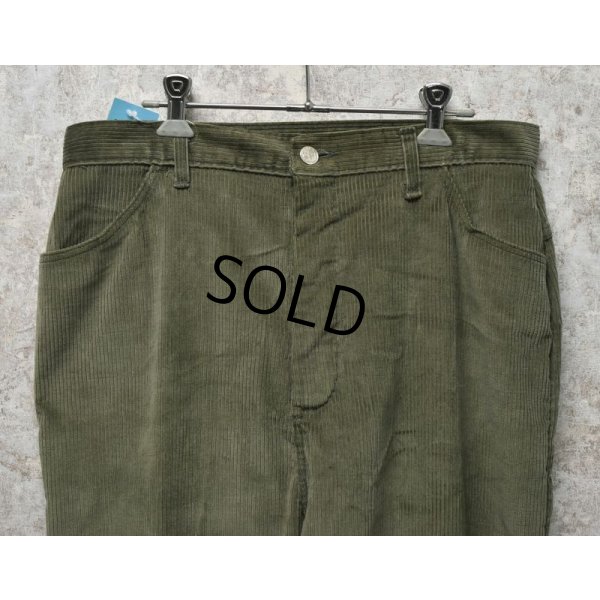 画像5: ~80's【ビンテージ】【SEARS】シアーズ【オリーブグリーン】タロン42ジップ【コーデュロイパンツ】W32程度