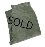 ~80's【ビンテージ】【SEARS】シアーズ【オリーブグリーン】タロン42ジップ【コーデュロイパンツ】W32程度 