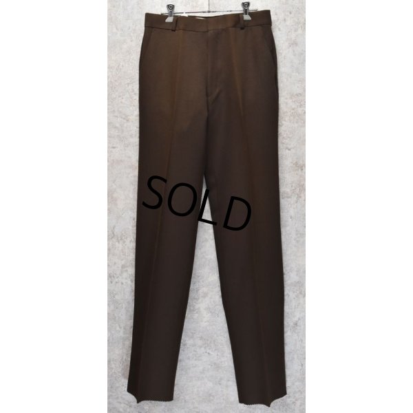 画像3: デッドストック【USA製】ビンテージ【ZACARI】【ブラウン】【スラックス】【30x36】