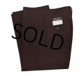 デッドストック【USA製】ビンテージ【ZACARI】【ブラウン】【スラックス】【30ｘ36】 