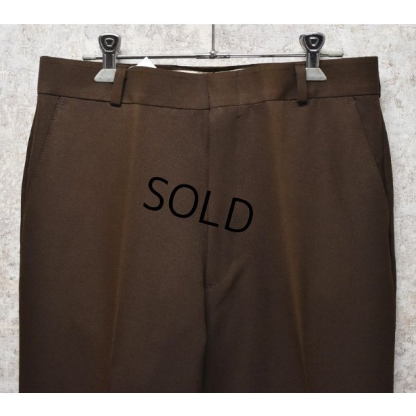 画像5: デッドストック【USA製】ビンテージ【ZACARI】【ブラウン】【スラックス】【30x36】