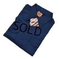 USA製【デッドストック】【ビンテージ】【BIG BEN by wrangler】【ビッグベン】【紺】【ワークシャツ】【15-15 1/2M】  