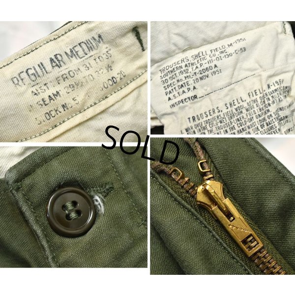 画像3: 50's【u.s.army】ビンテージ【米軍実物】【M-51】【フィールドパンツ】【カーゴパンツ】【M-R】