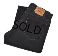 【USA製】【ビンテージ】【LEVI'S】【リーバイス５０５】505【黒】【デニムパンツ】ブラックデニム【34ｘ32】 