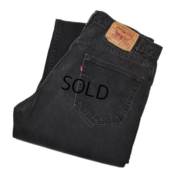 画像1: 【USA製】【ビンテージ】【LEVI'S】【リーバイス５０５】505【黒】【デニムパンツ】ブラックデニム【34ｘ32】 