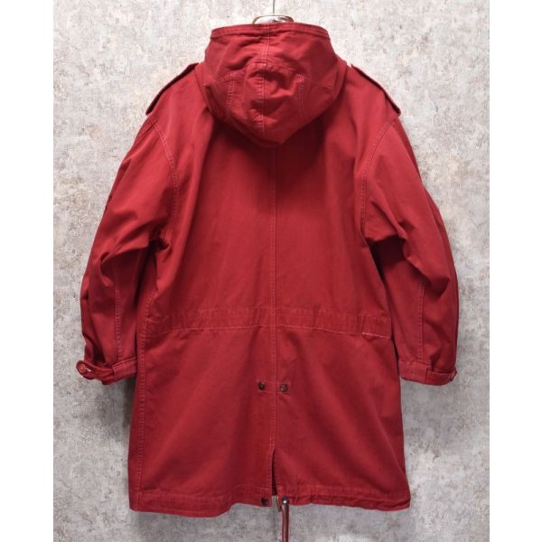 画像4: 【ビンテージ】【POLO COUNTRY】ポロカントリー【ラルフローレン】【赤】【M51タイプ】フィッシュテイルパーカー【モッズパーカー】レディース古着【レディースS】 