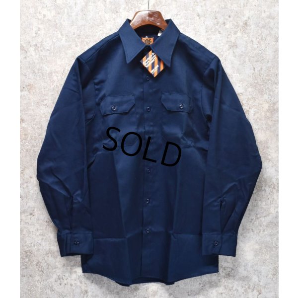 画像2: USA製【デッドストック】【ビンテージ】【BIG BEN by wrangler】【ビッグベン】【紺】【ワークシャツ】【15-15 1/2M】  