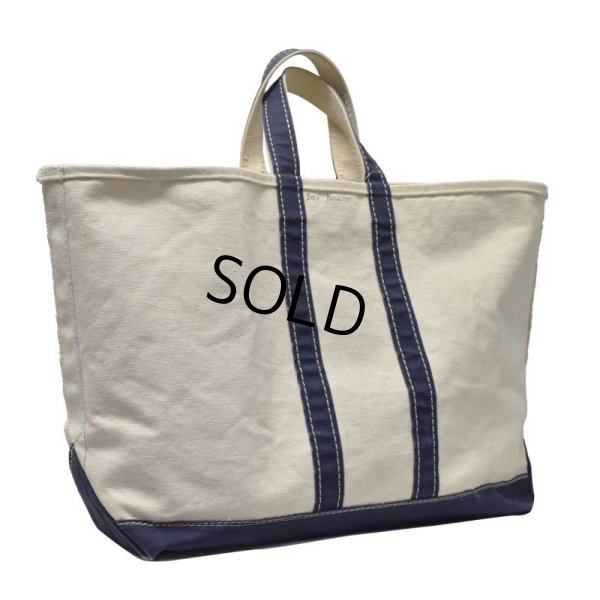 画像3: 【80’s】【ビンテージ】【L.L.bean】【エルエルビーン】白ｘ紺【キャンバス】【トートバッグ】【キャンパストート】 