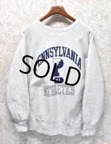 〜90’s【USA製】ビンテージ【チャンピオン】【Champion】【リバースウィーブ】【Pennsylvania attletics】カレッジプリント【スウェット】【サイズXL】 