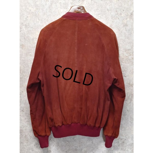 画像3: 【イタリー製】【ビンテージ】【LONGHI】【ロンギ】【エンジ×グレー】【リバーシブル】【スエードブルゾン】【ジップアップブルゾン】【サイズ52】