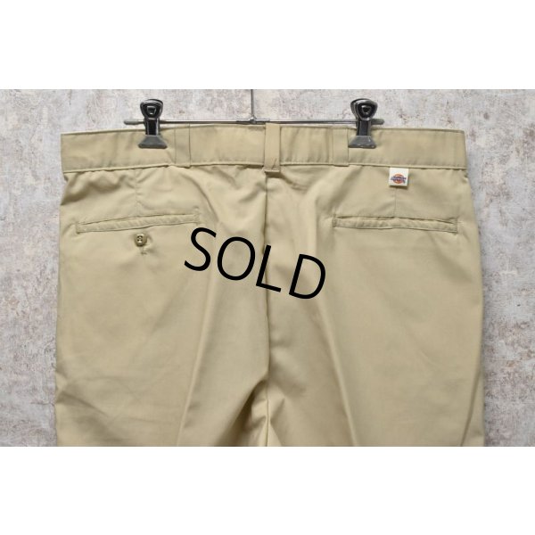 画像6: 80's~【デッドストック】USA製【ビンテージ】ディッキーズ【Dickies】【ベージュ】【ポリコットン】【ワークパンツ】【36×30】