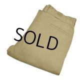 【ビンテージ】【L.L.Bean】【エルエルビーン】【裏地付き】【チノパンツ】【ベージュ】【W35程度】 