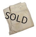 80's~【デッドストック】USA製【ビンテージ】ディッキーズ【Dickies】【ベージュ】【ポリコットン】【ワークパンツ】【36×30】 