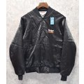 90's~USA製【ビンテージ】【黒】【HARTWELL】【ハートウェル】【Budget】バジェットレンタカー【ナイロンジャケット】【サテンブルゾン】【サイズM】 