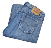 【ビンテージ】【USA製】【LEVI'S】【リーバイス５０１】501【ケミカルウォッシュ】【デニムパンツ】【33x33】 