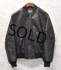 90's【ビンテージ】【USA製】【Schott】ショット【TYPE MA-1】オールレザージャケット【AF/127】【サイズUS38】 