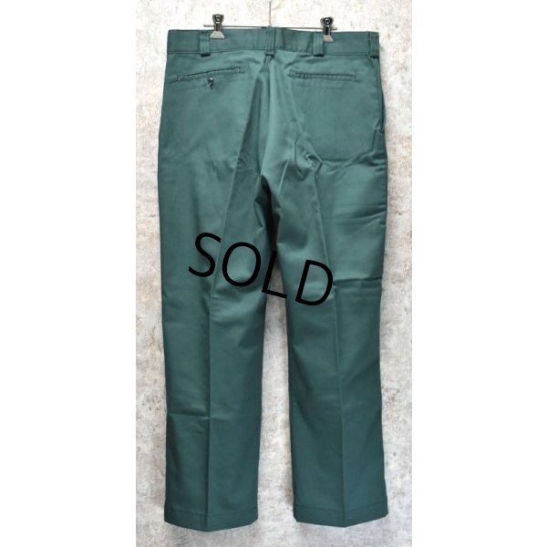 画像4: 80's【デッドストック】【ビンテージ】【タロン42ジップ】【裏地付き】緑【ワークパンツ】【W35程度】